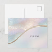 Moderne abstrakte iridierende Postkarte (Vorne/Hinten)