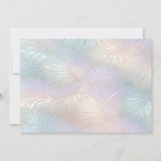 Moderne Abstrakte Irisierbarkeit Save the Date (Rückseite)