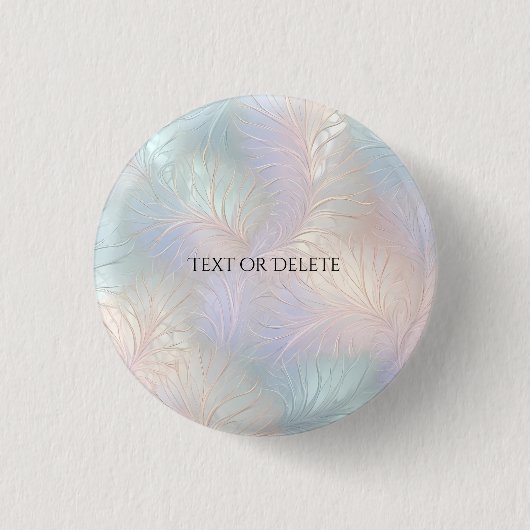 Moderne Abstrakte Irisiertaste Button (Vorderseite)