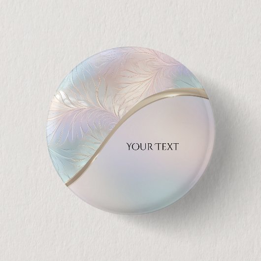 Moderne Abstrakte Irisiertaste Button (Vorderseite)
