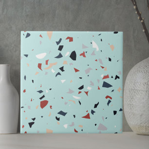 Moderne abstrakte italienische Terrazzo-Nahtlos-Mu Fliese