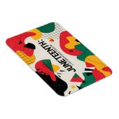 Moderne Abstrakte Jugendfreiheitsfeier Kunst Magnet (Rechte Seite)