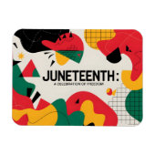 Moderne Abstrakte Jugendfreiheitsfeier Kunst Magnet (Horizontal)