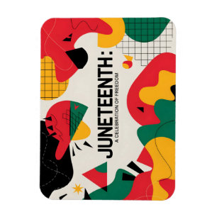 Moderne Abstrakte Jugendfreiheitsfeier Kunst Magnet