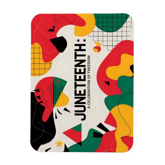 Moderne Abstrakte Jugendfreiheitsfeier Kunst Magnet (Vertikal)