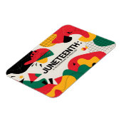 Moderne Abstrakte Jugendfreiheitsfeier Kunst Magnet (Linke Seite)