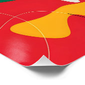Moderne Abstrakte Jugendfreiheitsfeier Kunst Poster (Ecke)
