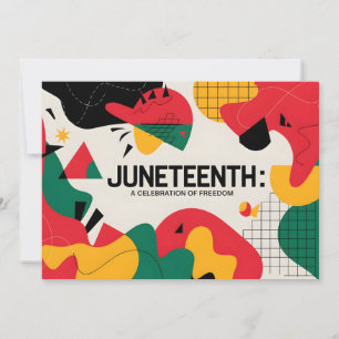 Moderne Abstrakte Jugendfreiheitsfeier Kunst Save The Date