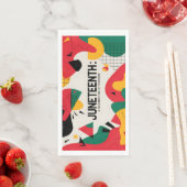 Moderne Abstrakte Jugendfreiheitsfeier Kunst Serviette (Beispiel)