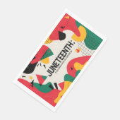 Moderne Abstrakte Jugendfreiheitsfeier Kunst Serviette (Ecke)