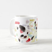 Moderne Abstrakte Kaffee-Tasse Kaffeetasse (Vorderseite Links)