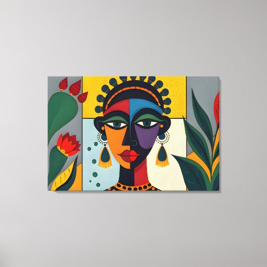 Moderne Abstrakte Karibik Kunst Leinwanddruck (Vorderseite)