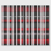 Moderne Abstrakte Karierte Schwarze Sammlung Geschenkpapier (Flach)