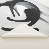 Moderne Abstrakte Katze - Minimalistische Design K Sherpadecke (3/4)