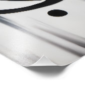 Moderne Abstrakte Katze - Minimalistisches Design Fotodruck (Ecke)