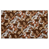 Moderne Abstrakte Konfetti-Printwerbung, Schokolad Stoff (Fat Quarter (45,7 x 55,9 cm))