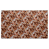 Moderne Abstrakte Konfetti-Printwerbung, Schokolad Stoff (Yard (91,4 cm))