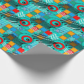 Moderne abstrakte kreative bunte Muster Geschenkpapier (Ecke)