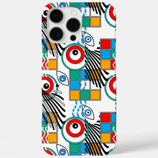 Moderne abstrakte kreative mehrfarbige Muster Case-Mate iPhone Hülle (Rückseite)