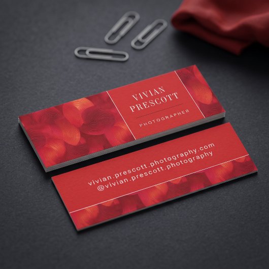 Moderne abstrakte Kreis-Muster-Design Mini Visitenkarte