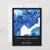 Moderne Abstrakte Krippe Weihnachten Wasserfarbe (Vorderseite)