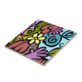 Moderne Abstrakte kubanische Kunst Fliese (Seite)