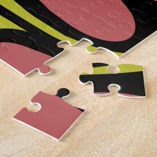 Moderne Abstrakte kubanische Kunst Personalisiert Puzzle (Seite)