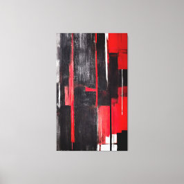 Moderne Abstrakte Kunst - Aggressive 002 Leinwanddruck