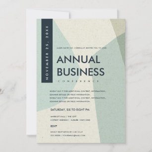 MODERNE ABSTRAKTE KUNST AQUA BLAU KONFERENZ EVENT EINLADUNG