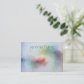 Moderne Abstrakte Kunst Beruflich Elegante Vorlage Visitenkarte (Stehend Vorderseite)