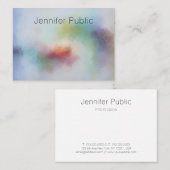 Moderne Abstrakte Kunst Beruflich Elegante Vorlage Visitenkarte (Vorne/Hinten)