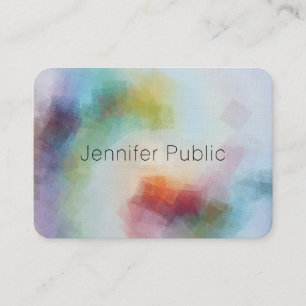 Moderne Abstrakte Kunst Beruflich Elegante Vorlage Visitenkarte