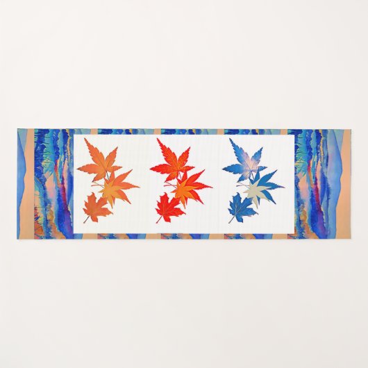 Moderne Abstrakte Kunst beruhigend beruhigende Aho Yogamatte (Vorderseite (Horizontal))