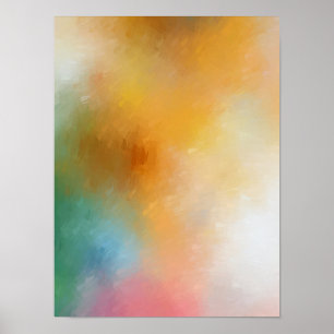 Moderne Abstrakte Kunst Blau Grün Rosa Lila Rot Poster