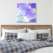 Moderne abstrakte Kunst blau und lila Leinwanddruck (Insitu (Schlafzimmer))