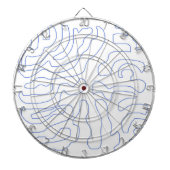 moderne abstrakte Kunst Dartscheibe (vorne)