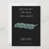 Moderne abstrakte Kunst – Design mit weißen Linien Save The Date (Vorderseite)