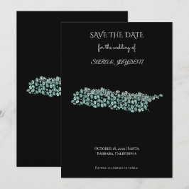 Moderne abstrakte Kunst – Design mit weißen Linien Save The Date