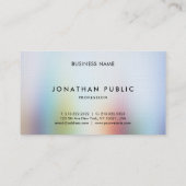 Moderne Abstrakte Kunst, Dichtung und Musik Berufl Visitenkarte (Rückseite)