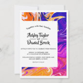 Moderne Abstrakte Kunst, Dichtung und Musik Einladung (Vorderseite)