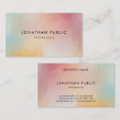 Moderne Abstrakte Kunst, Dichtung und Musik Visitenkarte (Vorne/Hinten)