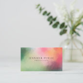 Moderne Abstrakte Kunst Elegante Farben Vorlage Visitenkarte (Stehend Vorderseite)