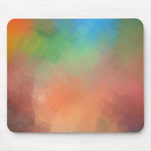 Moderne Abstrakte Kunst Elegante Farbenfrohe Vorla Mousepad (Vorne)