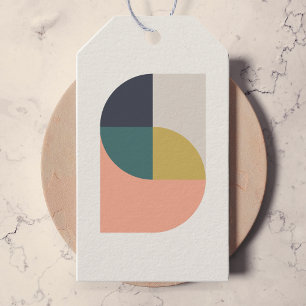 Moderne Abstrakte Kunst Elegante Geometrische Eben Geschenkanhänger