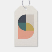 Moderne Abstrakte Kunst Elegante Geometrische Eben Geschenkanhänger (Vorderseite)