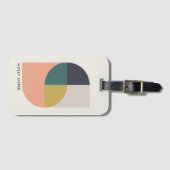 Moderne Abstrakte Kunst Elegante Geometrische Mini Gepäckanhänger (Vorderseite (Horizontal))