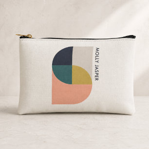 Moderne abstrakte Kunst Elegante geometrische Mini Zubehörtasche