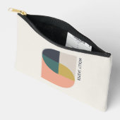 Moderne Abstrakte Kunst Elegante Geometrische Mini Zubehörtasche (Offen)