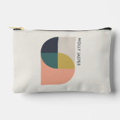 Moderne Abstrakte Kunst Elegante Geometrische Mini Zubehörtasche (Vorderseite)