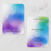 Moderne Abstrakte Kunst Elegante Vorlage Visitenkarte (Vorne/Hinten)